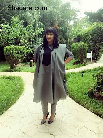 Juliet Ibrahim Joins The “Agbada” Gang! Check Out Her Weekend Look