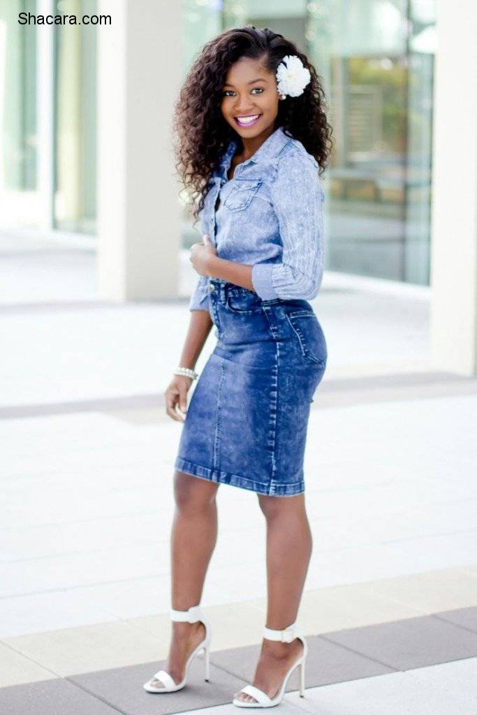 THESE ARE THE WAYS TO WEAR A DENIM SKIRT