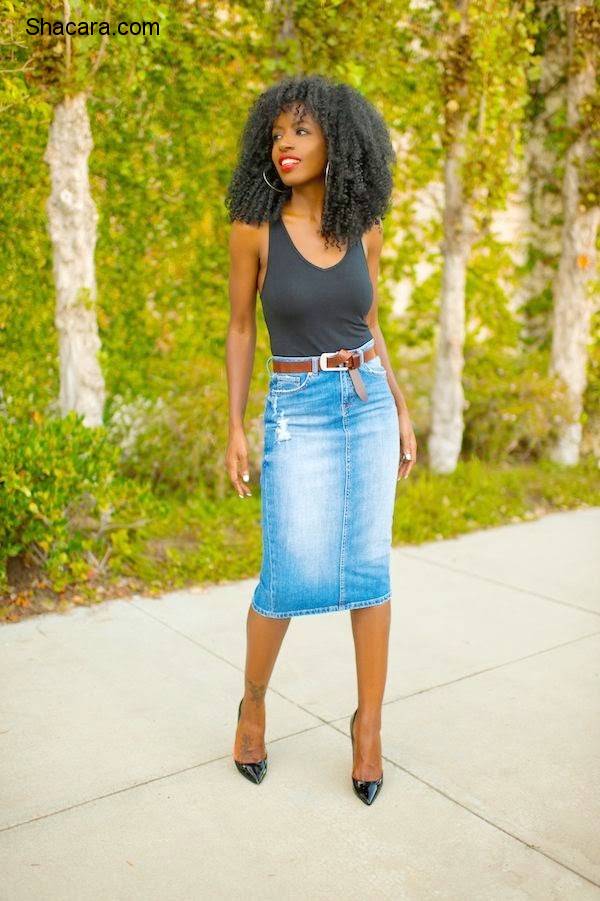 THESE ARE THE WAYS TO WEAR A DENIM SKIRT