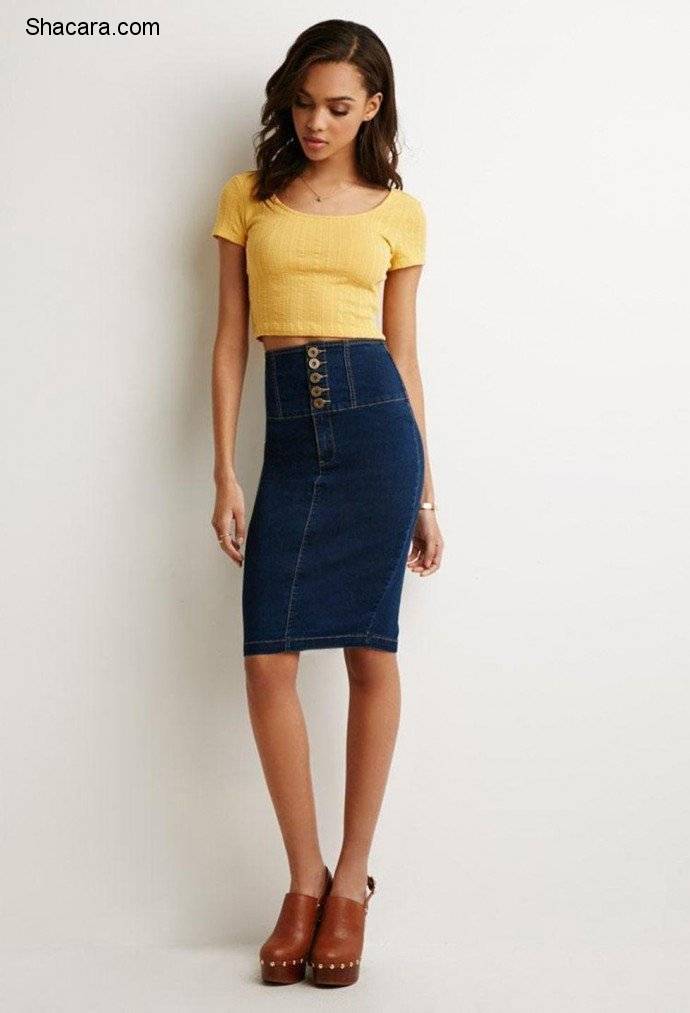 THESE ARE THE WAYS TO WEAR A DENIM SKIRT