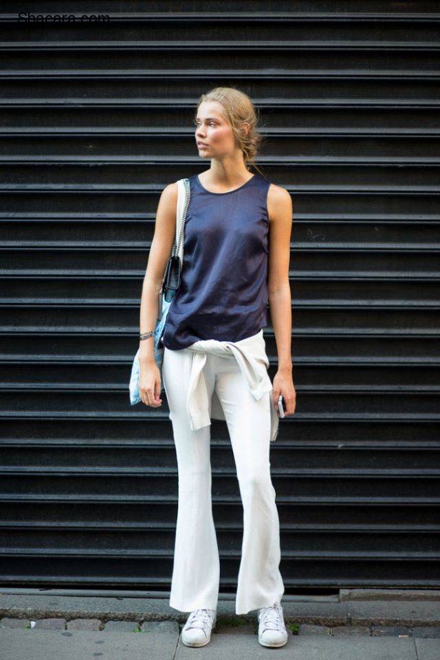 15 Chic Ways To Style White Sneakers