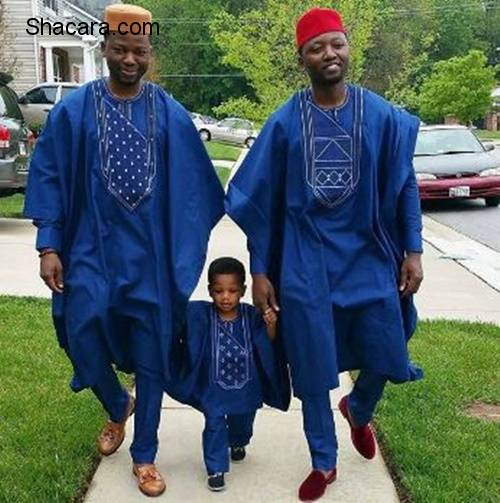 The Male Wedding Guests In Agbada