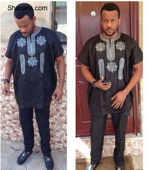 The Male Wedding Guests In Agbada