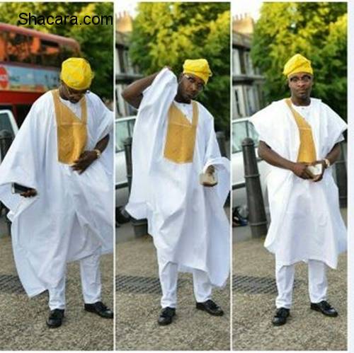 The Male Wedding Guests In Agbada
