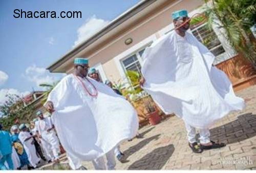 The Male Wedding Guests In Agbada