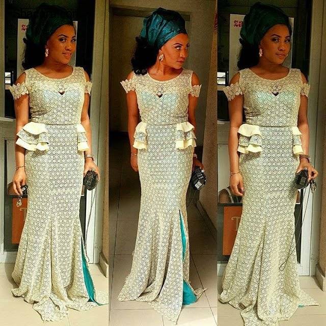 ASO EBI STYLES WITH CORD LACE