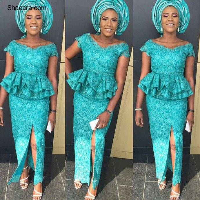 ASO EBI STYLES WITH CORD LACE