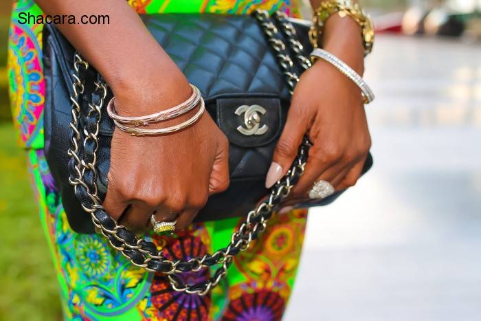 Dubai Street Style In A Lanre DaSilva Ajayi Print Trouser Set