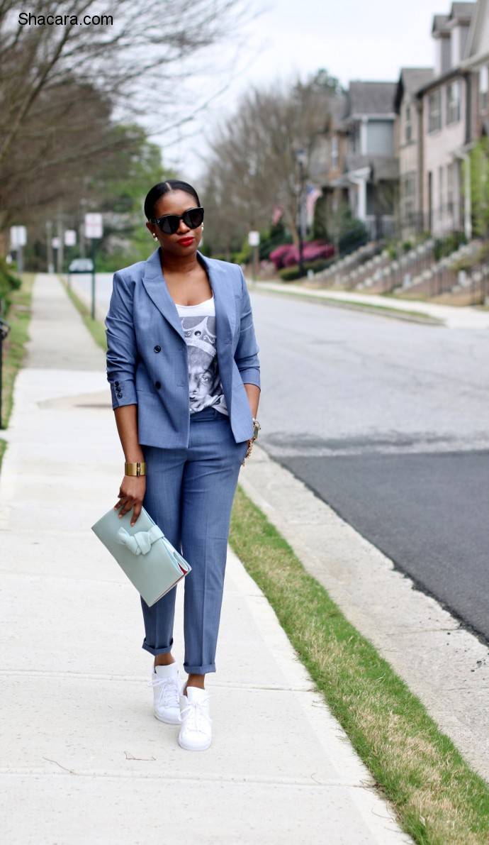 THE SUIT AND SNEAKERS TREND YOU NEED TO CATCH UP WITH