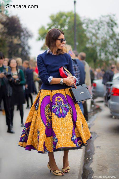 African Fashion Inspiration: How To Shirt & Skirt With Print Fabrics