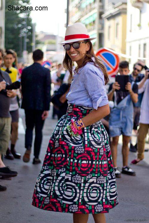 African Fashion Inspiration: How To Shirt & Skirt With Print Fabrics