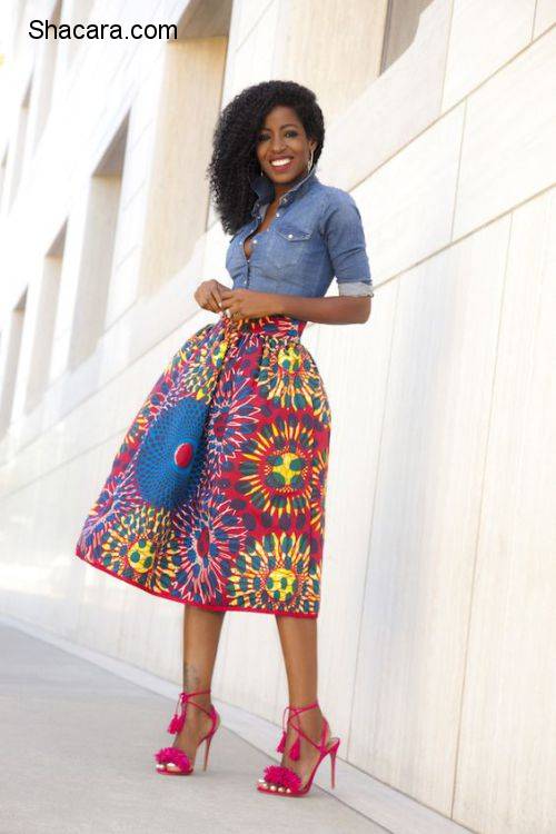 African Fashion Inspiration: How To Shirt & Skirt With Print Fabrics