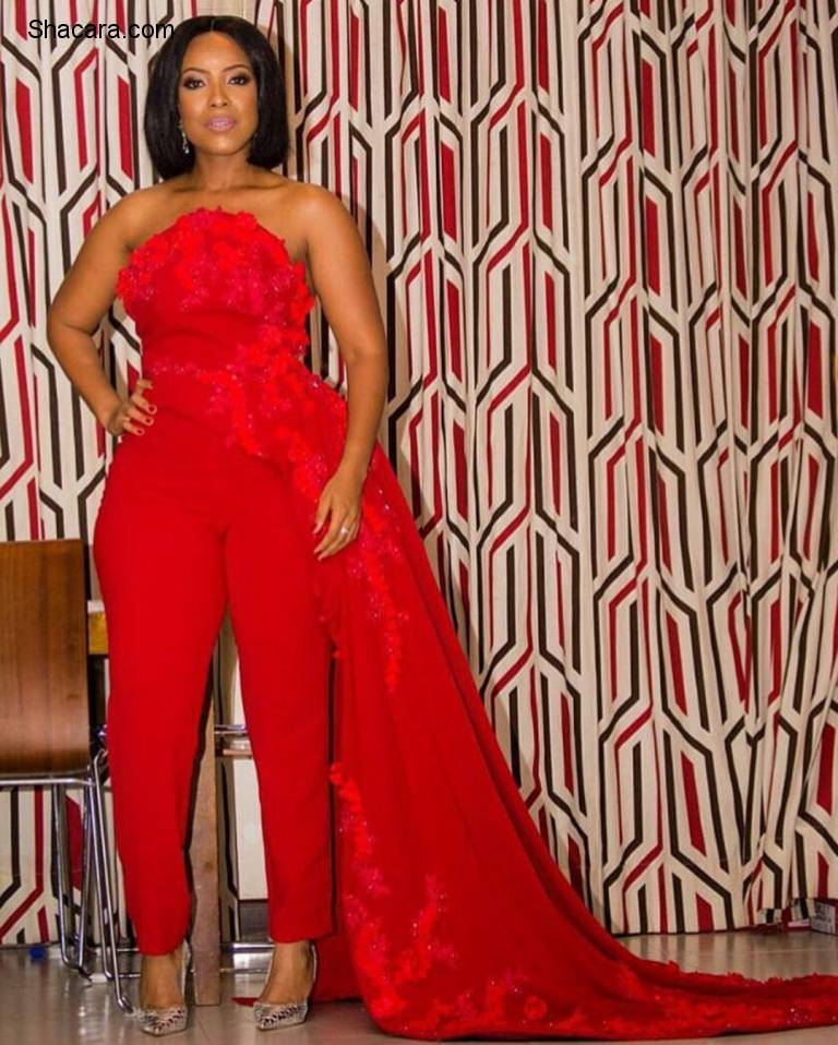 5 Times The Curvaceous Ghanaian Actress Joselyn Dumas Slayed In Lace Fashion