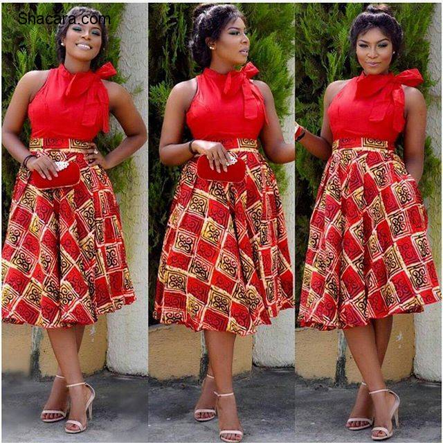 ANKARA STYLES FOR THE APPLE SHAPED BODY