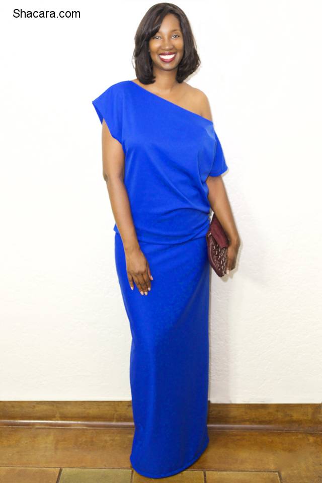WEEKEND INSPIRATION LOOK; THE OFF-THE-SHOULDER MAXI DRESS