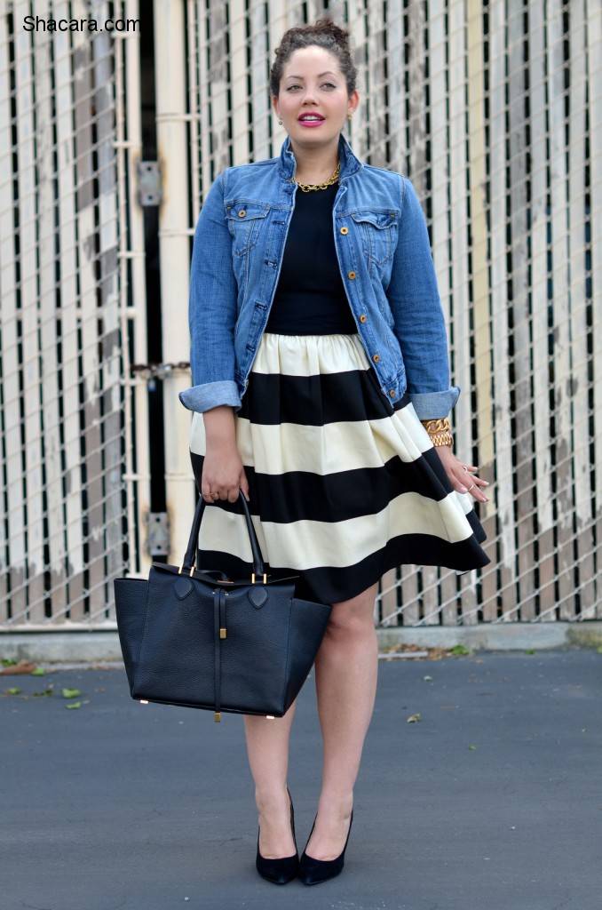CUTE PLUS-SIZE STRIPES OUTFIT INSPIRATIONS