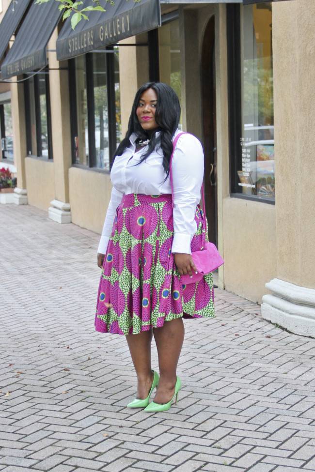 7 Best African Fashion Print Looks For The Skater Skirt Girl