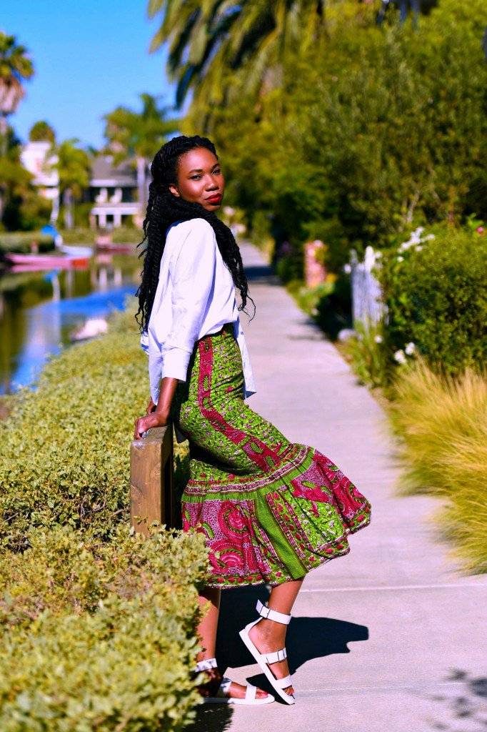 THE ANKARA SKIRT AND PLAIN WHITE SHIRT CORPORATE TREND