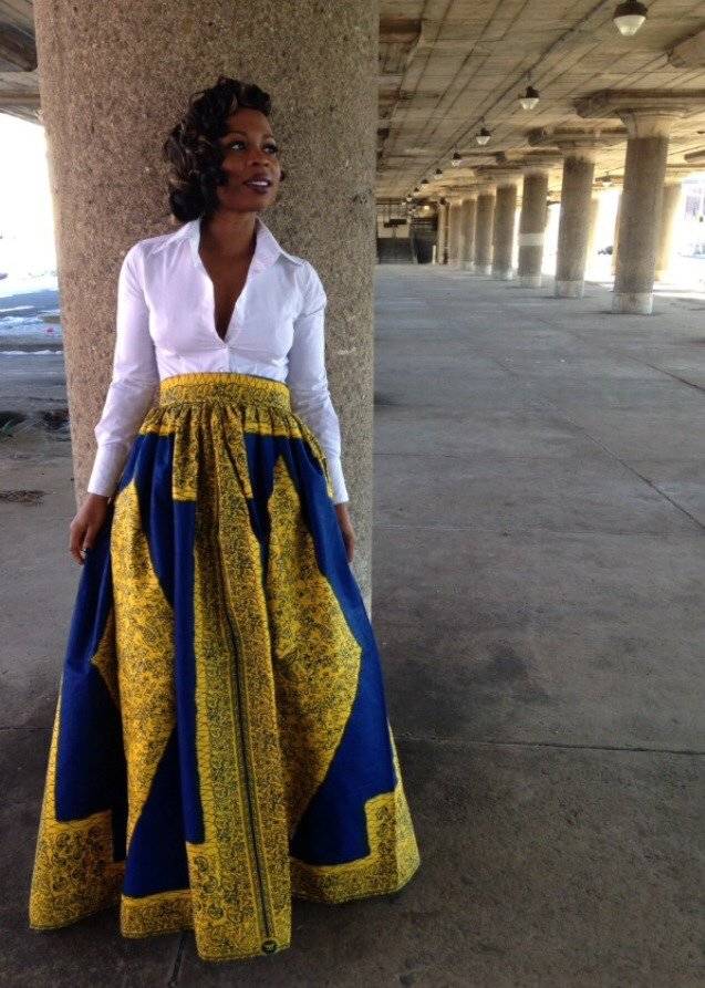 THE ANKARA SKIRT AND PLAIN WHITE SHIRT CORPORATE TREND