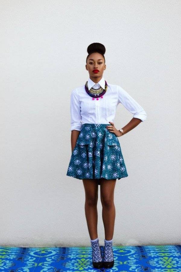 THE STYLISH ANKARA SKATER SKIRT YOU SHOULD ROCK NOW