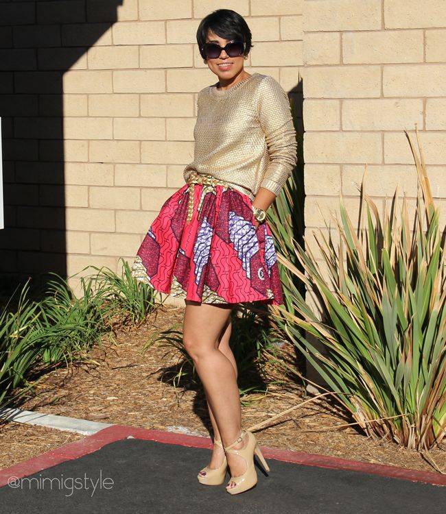 THE STYLISH ANKARA SKATER SKIRT YOU SHOULD ROCK NOW