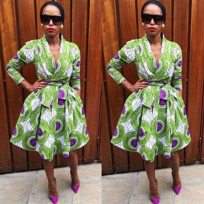 THE ANKARA WRAP DRESS IS A WARDROBE STAPLE