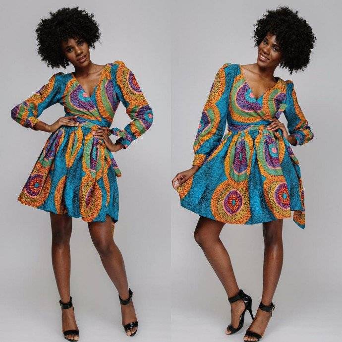 THE ANKARA WRAP DRESS IS A WARDROBE STAPLE