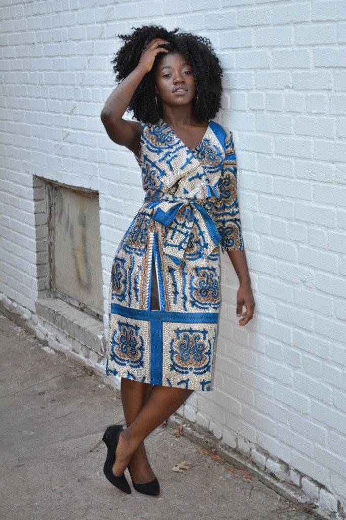 THE ANKARA WRAP DRESS IS A WARDROBE STAPLE