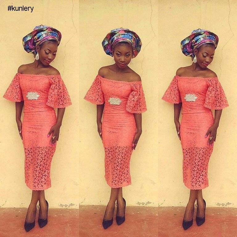 MORE INCREDIBLE SHORT LACE GOWN STYLES YOU NEED TO SEE
