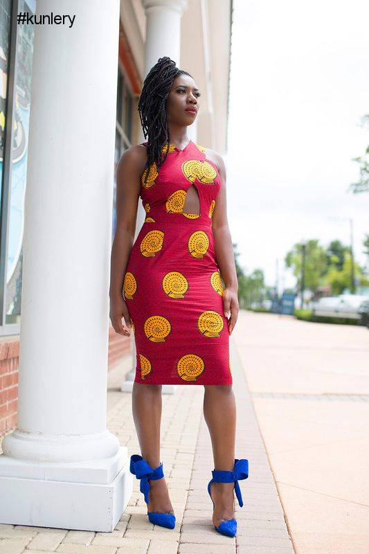 FLAUNT YOUR FLAWLESS SKIN IN ANKARA SLEEVELESS DRESSES