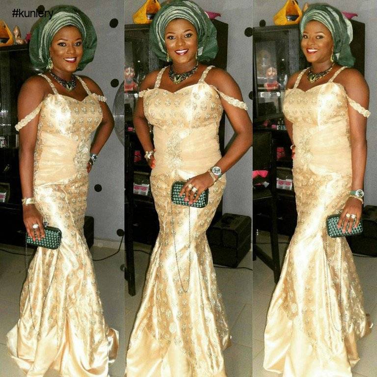 fashion nova : CHAMPAGNE COLORED ASO EBI STYLES THAT WOULD KNOCK YOU OFF YOUR FEET