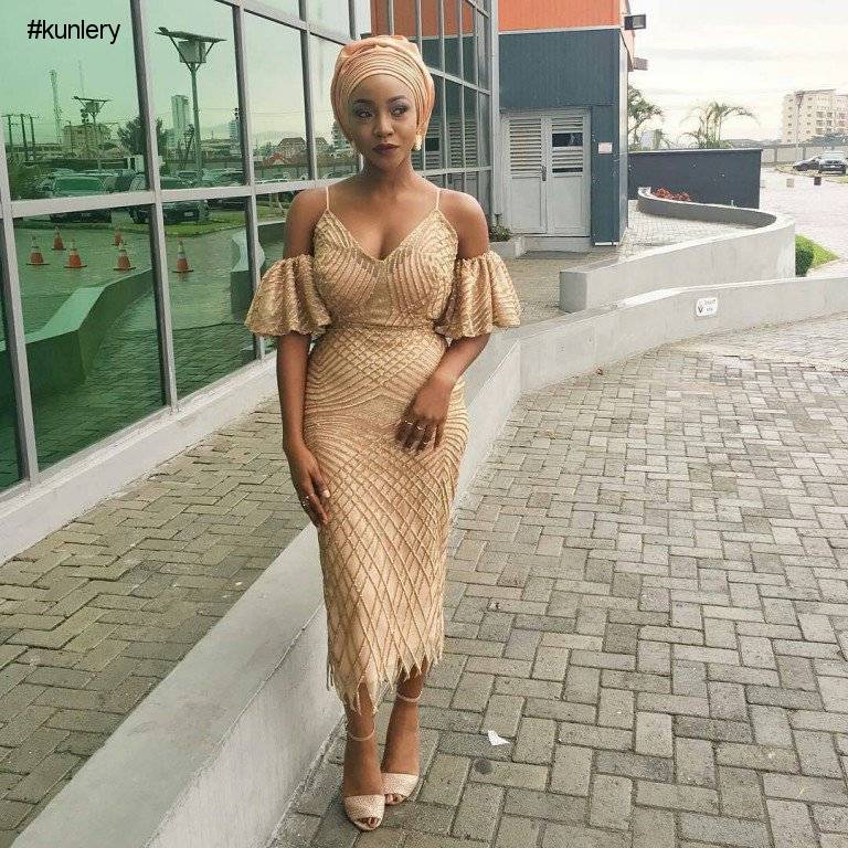 fashion nova : CHAMPAGNE COLORED ASO EBI STYLES THAT WOULD KNOCK YOU OFF YOUR FEET