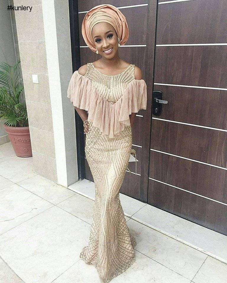 fashion nova : CHAMPAGNE COLORED ASO EBI STYLES THAT WOULD KNOCK YOU OFF YOUR FEET