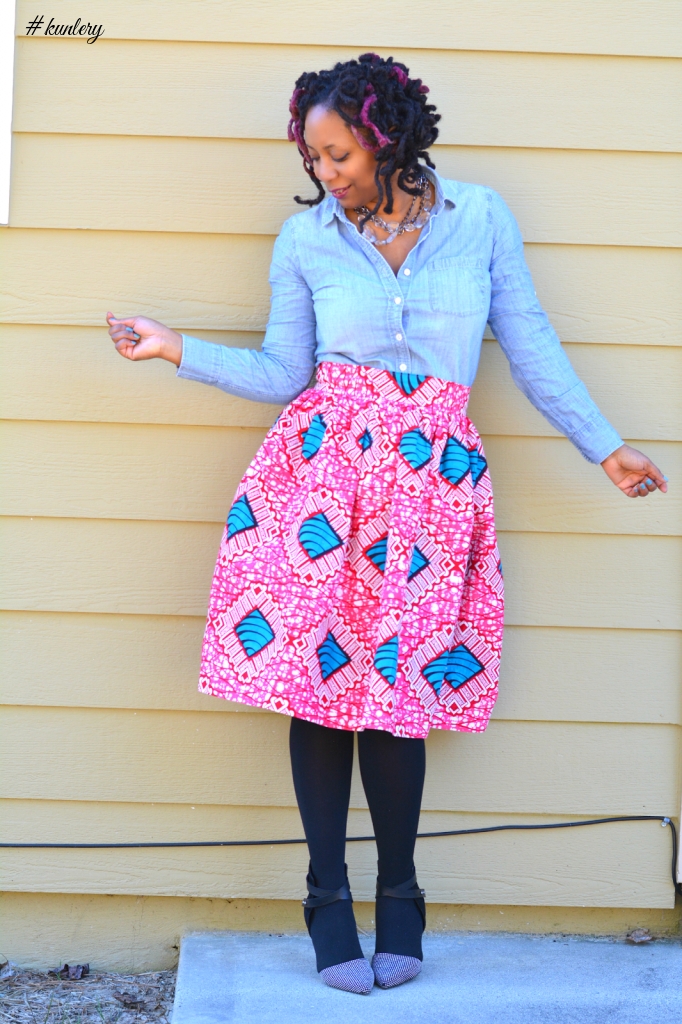 THE ANKARA FLARED SKIRT TREND YOU NEED TO ROCK