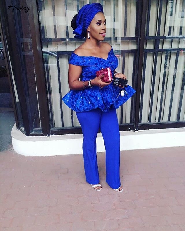 LATEST BLUE ASO EBI STYLES