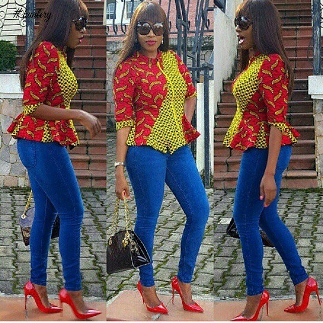 STEP UP YOUR STYLE WITH THESE YELLOW AND RED ANKARA PRINTS STYLES