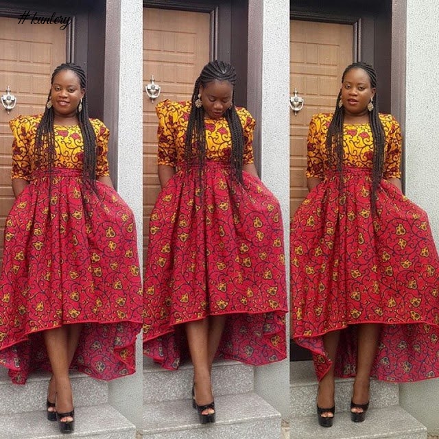 STEP UP YOUR STYLE WITH THESE YELLOW AND RED ANKARA PRINTS STYLES