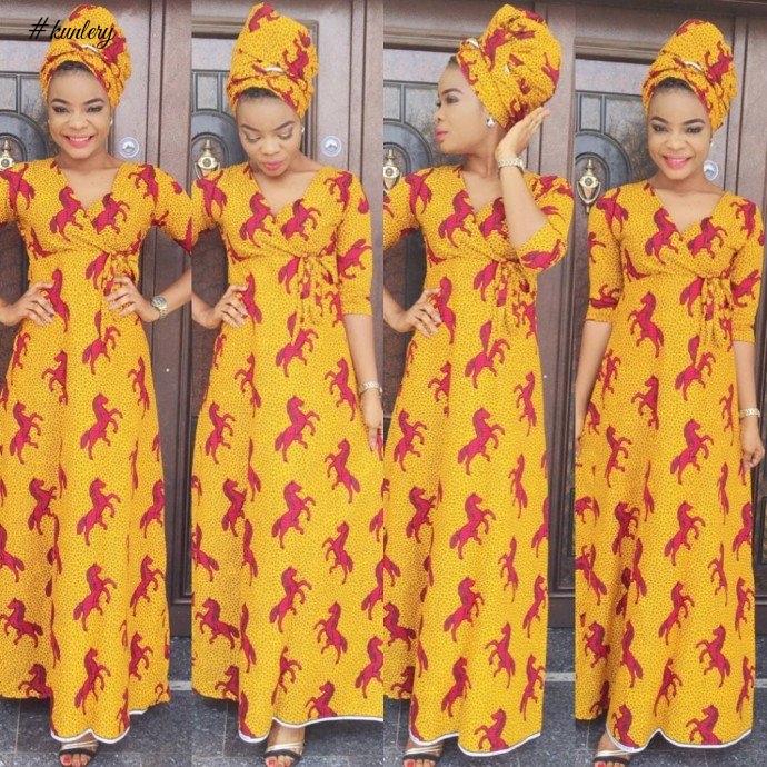 STEP UP YOUR STYLE WITH THESE YELLOW AND RED ANKARA PRINTS STYLES