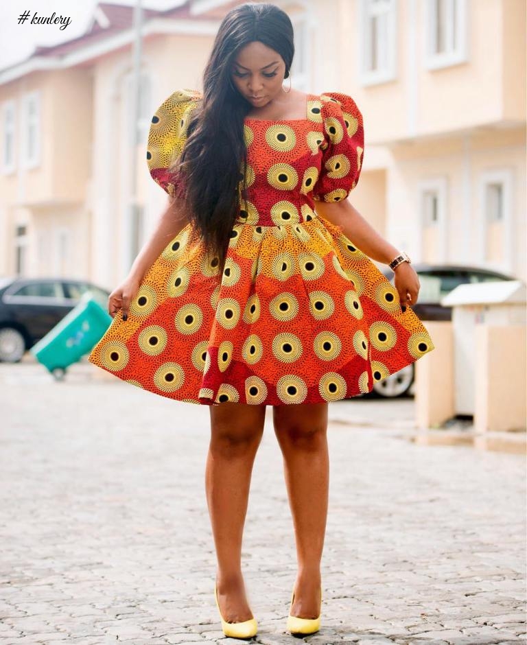 SHORT ANKARA MAXI DRESS PERFECT FOR THE WEEKEND