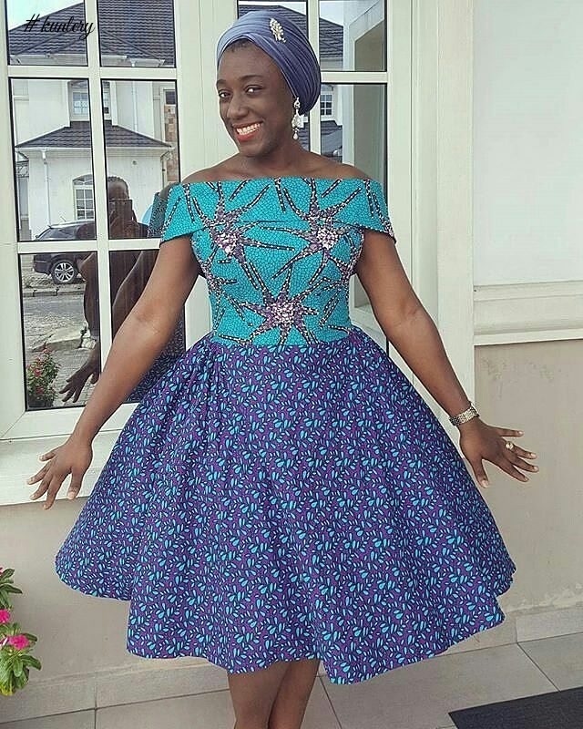 SHORT ANKARA MAXI DRESS PERFECT FOR THE WEEKEND