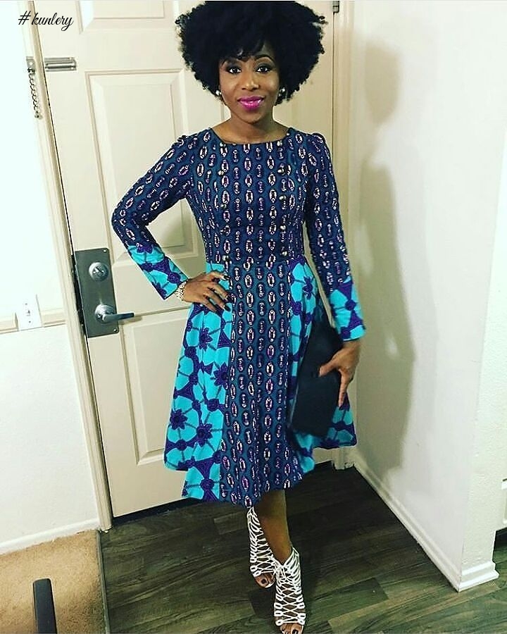 SHORT ANKARA MAXI DRESS PERFECT FOR THE WEEKEND