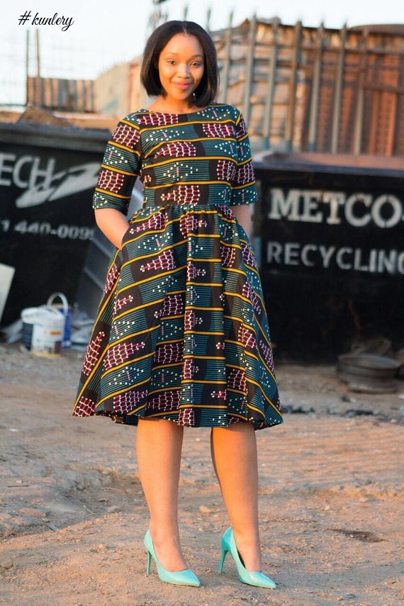 SHORT ANKARA MAXI DRESS PERFECT FOR THE WEEKEND