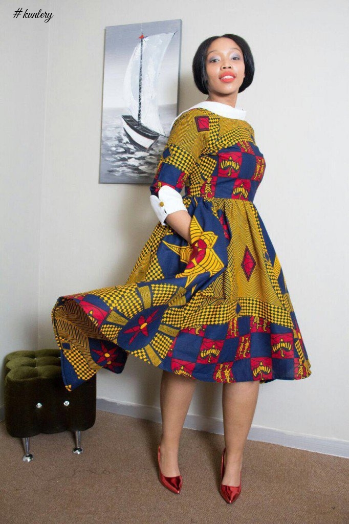 SHORT ANKARA MAXI DRESS PERFECT FOR THE WEEKEND