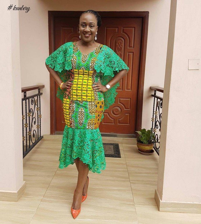 GET CREATIVE WITH THESE ANKARA AND SHEER LACE STYLES