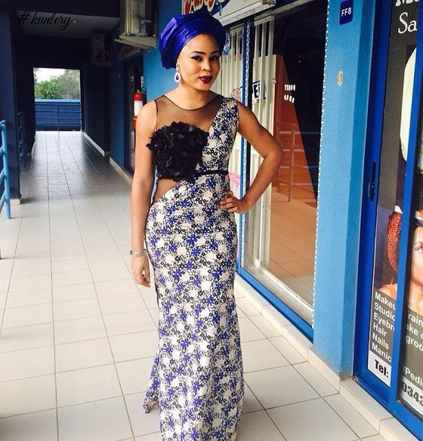 GET CREATIVE WITH THESE ANKARA AND SHEER LACE STYLES