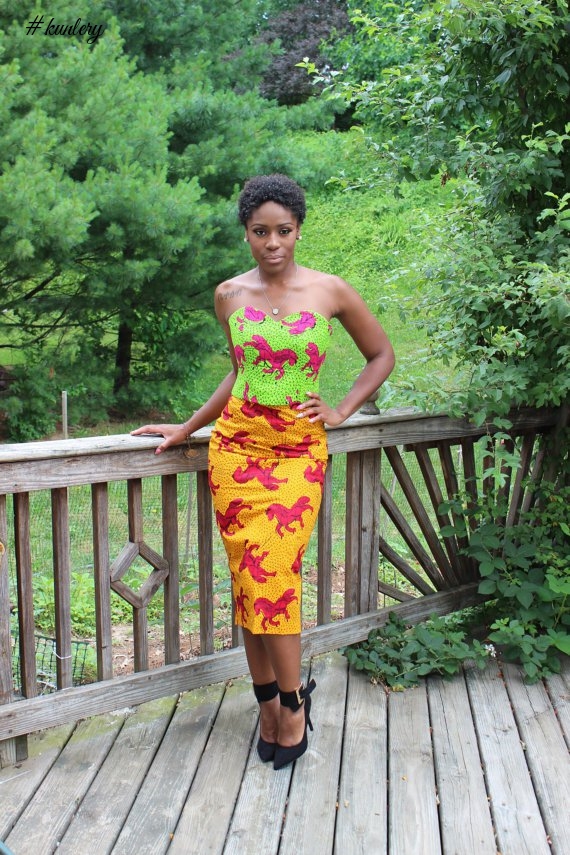 SLAY IN A STRAPLESS ANKARA STYLE THIS MONTH