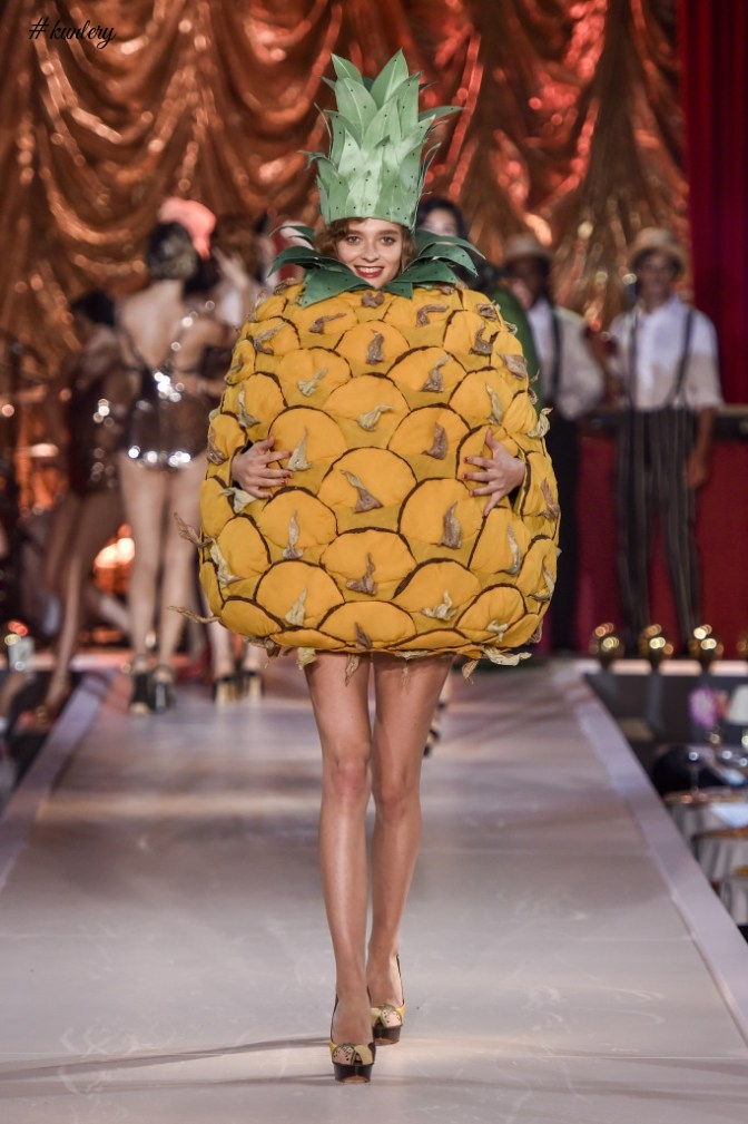 #LFW2016 – IT WAS A FRUITY AFFAIR AT CHARLOTTE OLYMPIA’S SPRING SUMMER 2017 PRESENTATION!
