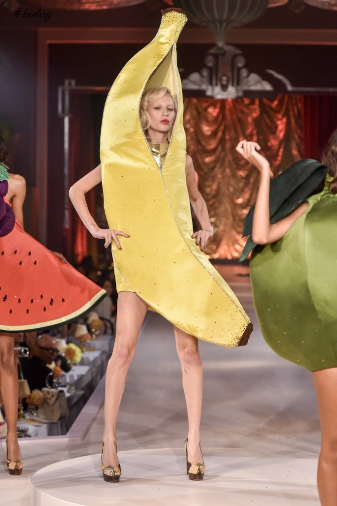 #LFW2016 – IT WAS A FRUITY AFFAIR AT CHARLOTTE OLYMPIA’S SPRING SUMMER 2017 PRESENTATION!