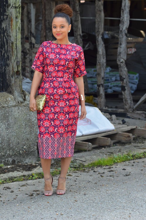 ANKARA MIDI STRAIGHT DRESS STYLES YOU NEED TO CHECK OUT