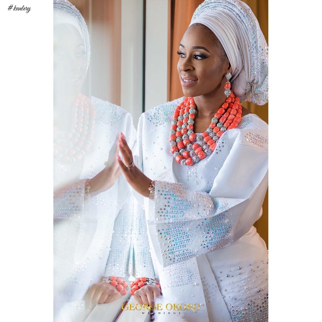 AMINA AND MOBOLANLE’S GREEN AND WHITE TRADITIONAL WEDDING